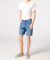 Denim short denimblauw