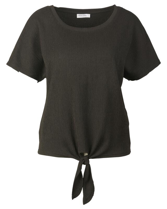 تيشيرت بعقدة للنساء، أسود (KiK T-Shirt mit Knotendetail (schwarz)) — KiK, منتج ألماني أصلي في المغرب