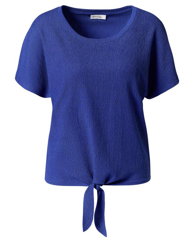 T-shirt à détail noué femme, bleu (KiK T-Shirt mit Knotendetail (blau)) — KiK, produit allemand authentique au Maroc