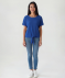 T-Shirt mit Knotendetail blau