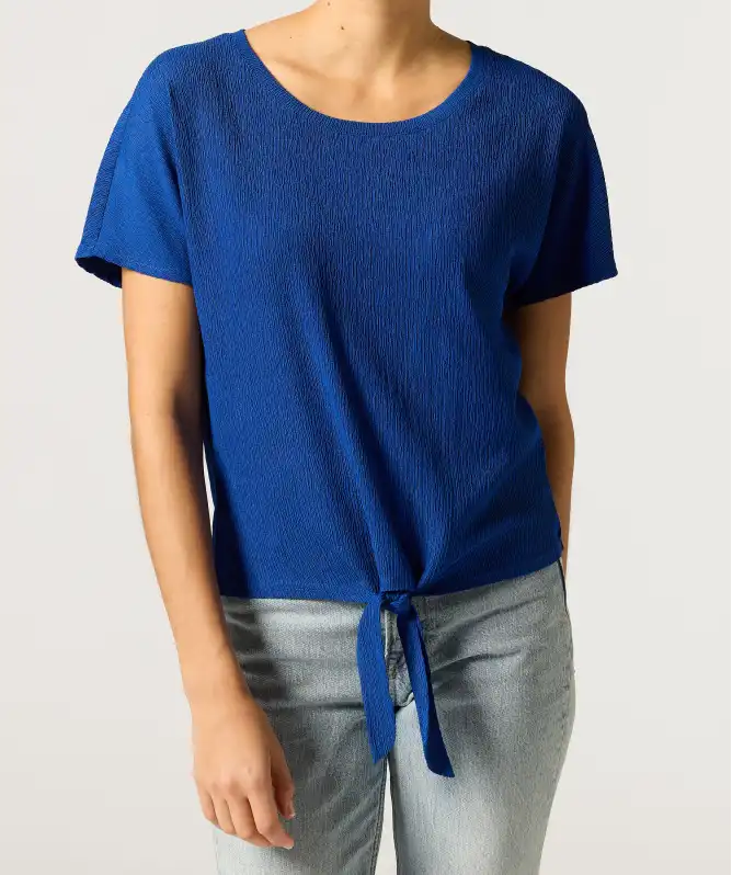 T-Shirt mit Knotendetail