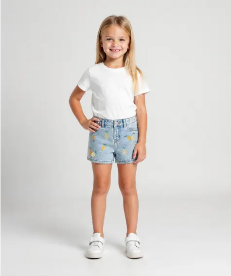 Jeans-Shorts Zitronen