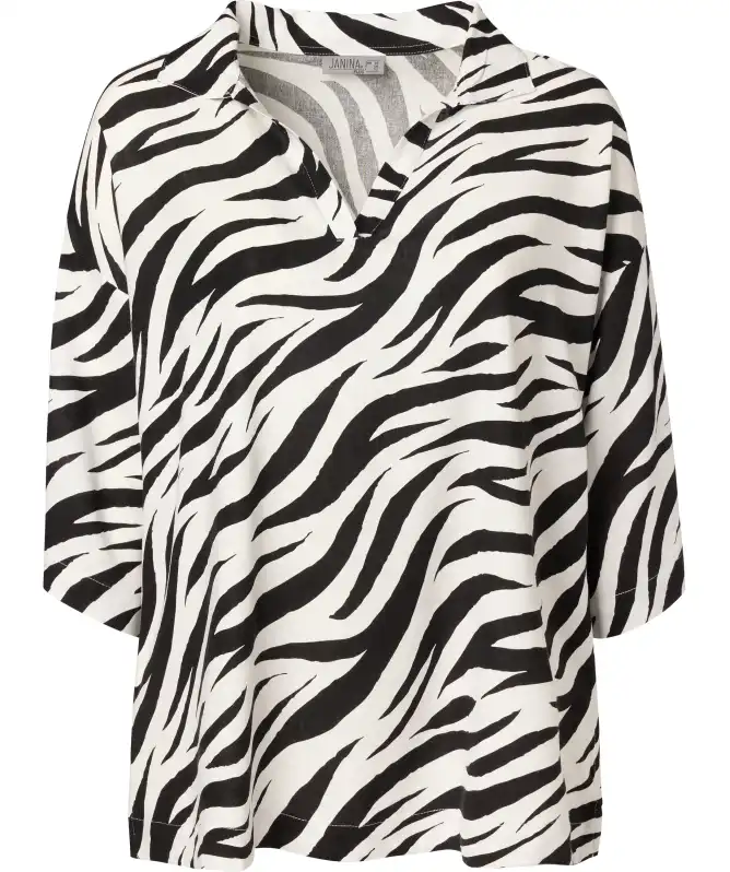 Bluse mit Zebramuster