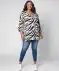 Bluse mit Zebramuster Zebradruck