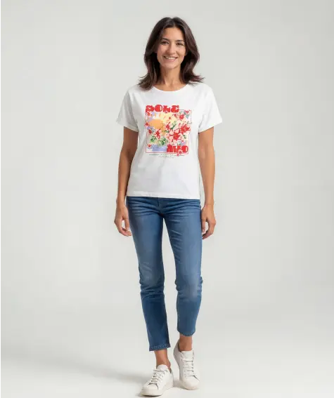 T-Shirt mit sommerlichem Print