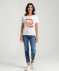 T-Shirt mit sommerlichem Print weiß
