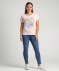 T-Shirt mit sommerlichem Print rosa