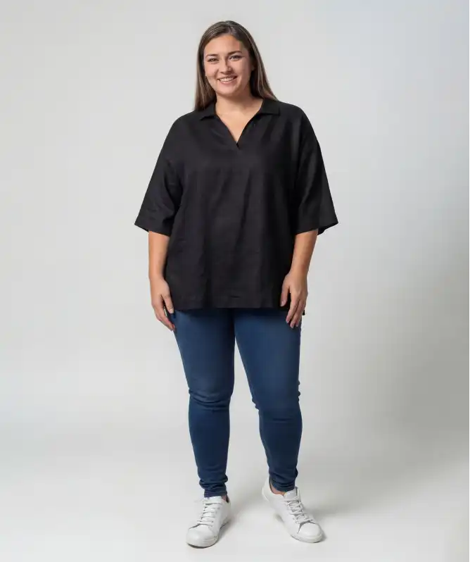 Schwarze Bluse