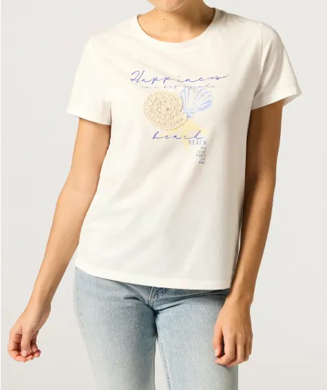 Tričko s potiskem mušlí