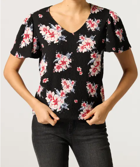 T-Shirt mit Struktur