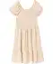 Kinder jurk met bloemem creme