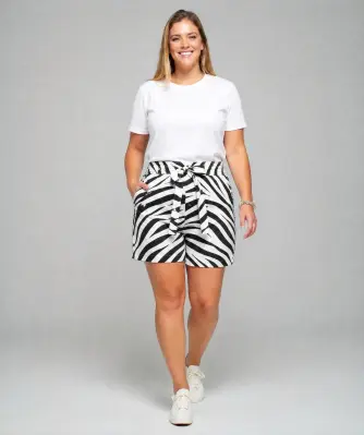 Bermuda met zebrapatroon