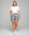 Bermuda-Shorts mit Zebramuster Zebradruck