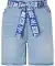 Jeans-Shorts mit Bindegürtel jeansblau hell