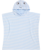 Badeponcho Gesicht hellblau