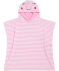 Badeponcho Gesicht neon rosa