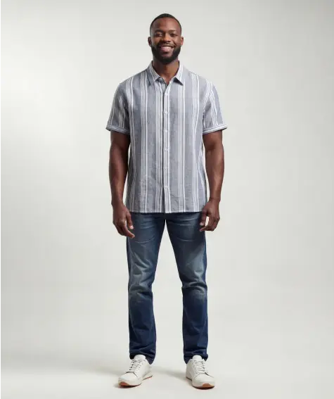 Koszula z zawartością lnu