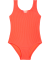 Badeanzug mit Perlen neon orange