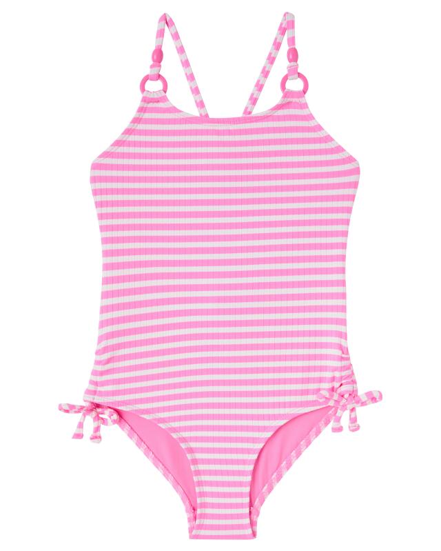 Maillot de bain fille, rose fluo — KiK, produit allemand authentique au Maroc