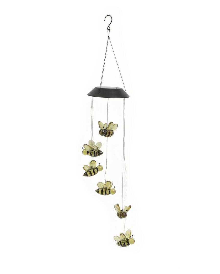 Solar-Windspiel Bienen, grün