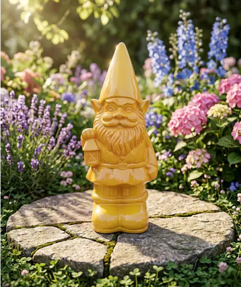 Einfarbiger Gartenzwerg