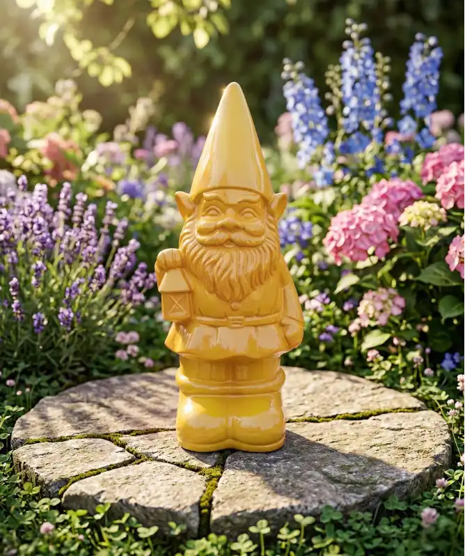 Einfarbiger Gartenzwerg