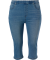 Capri jeans met elastische tailleband denimblauw