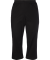 Lockere Hose aus Popeline schwarz