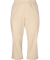 Lockere Hose aus Popeline Beige