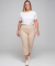 Losse broek beige
