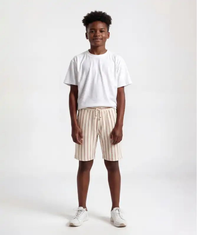 Kinder bermuda short met strepen