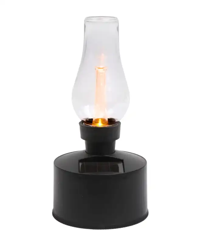 Solarleuchte mit Glasaufsatz