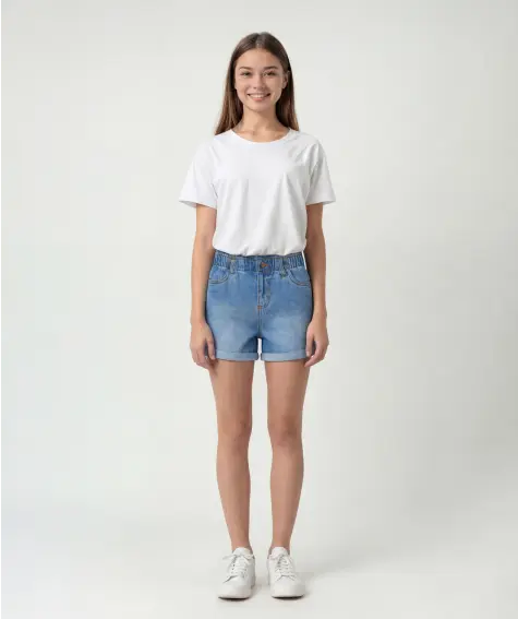 Jeans-Shorts aus Baumwolle