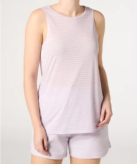 Fliederfarbenes Sport-Top