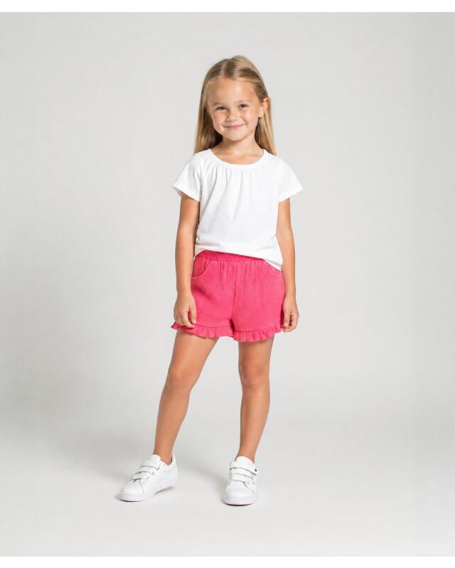 Textured shorts for girls, coral (KiK Strukturierte Shorts (koralle)) — KiK, authentic German product in Morocco