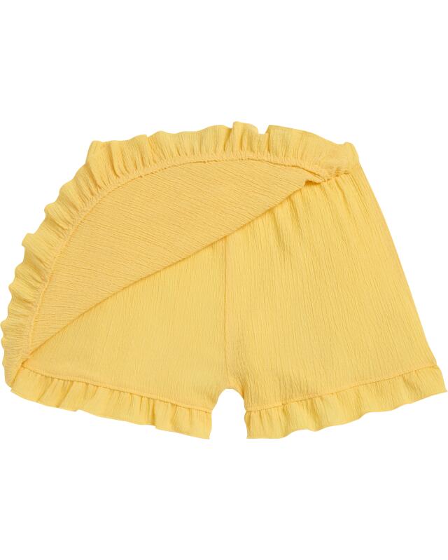 تنورة-شورت بتأثير مجعد للبنات، أصفر (KiK Skort in Knitteroptik (gelb)) — KiK, منتج ألماني أصلي في المغرب