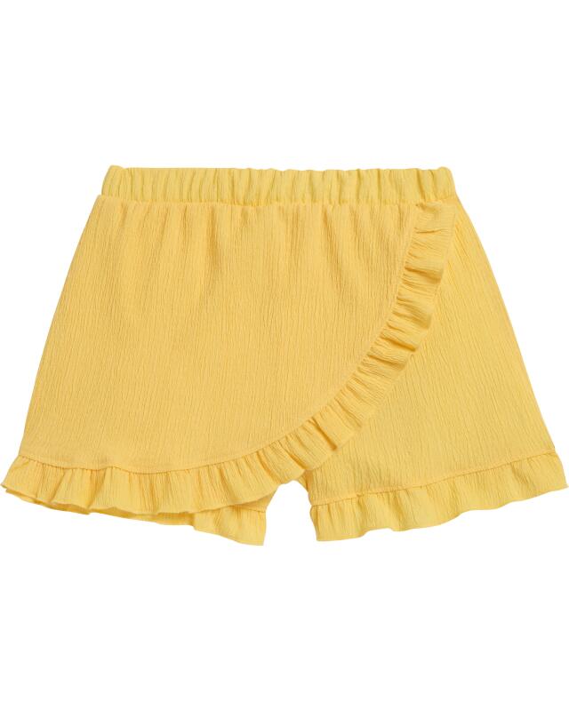 تنورة-شورت بتأثير مجعد للبنات، أصفر (KiK Skort in Knitteroptik (gelb)) — KiK, منتج ألماني أصلي في المغرب