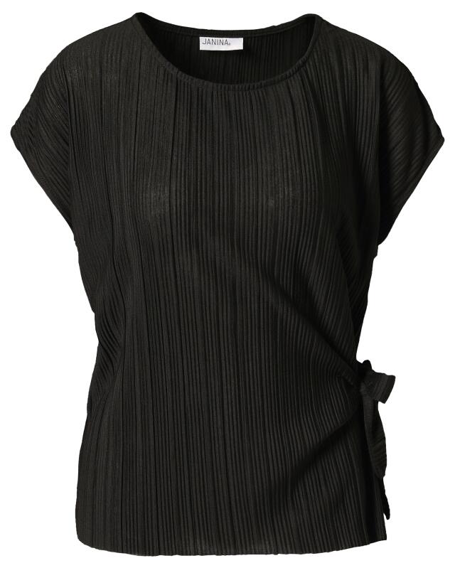 T-shirt à nœud femme, noir (KiK T-Shirt mit Schleife (schwarz)) — KiK, produit allemand authentique au Maroc