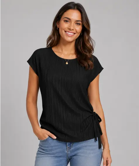 T-Shirt mit Schleife