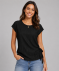 T-Shirt mit Schleife schwarz