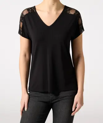 Košile s krajkovými vsadkami