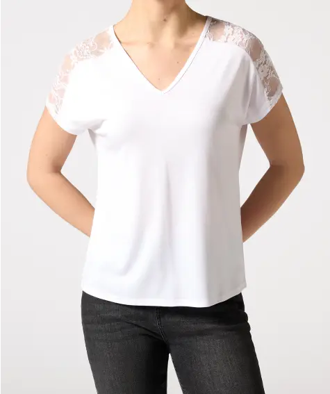 Košile s krajkovými vsadkami