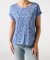 T-shirt met bloemen blauw