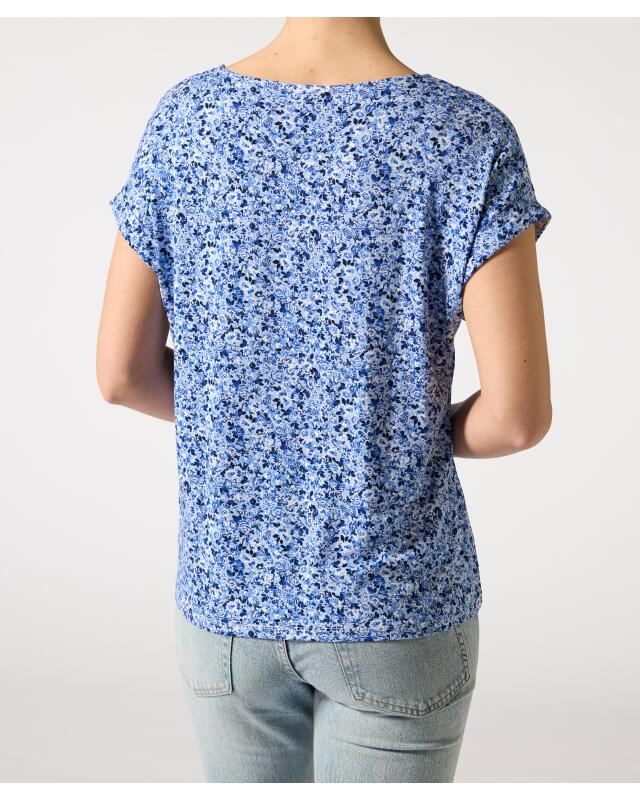 تيشيرت بنقشة زهور للنساء، أزرق (KiK Geblümtes T-Shirt (blau)) — KiK, منتج ألماني أصلي في المغرب