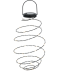 Spiral-Solarleuchte schwarz