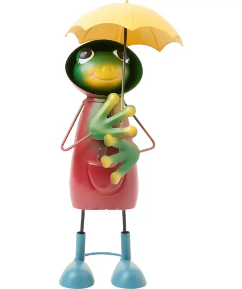 Garten Deko-Frosch aus Metall