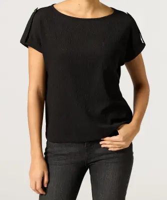 T-shirt met structuur