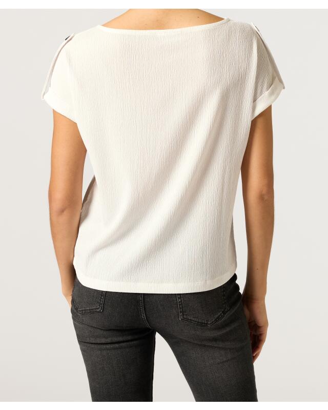 T-shirt texturé femme, blanc (KiK Strukturshirt (weiß)) — KiK, produit allemand authentique au Maroc