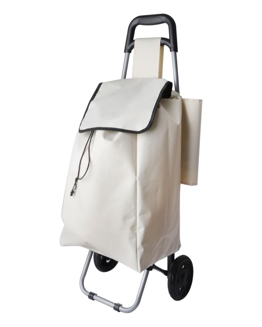 Klappbarer Einkaufstrolley, Beige