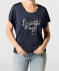 T-Shirt mit Tunnelzug dunkelblau